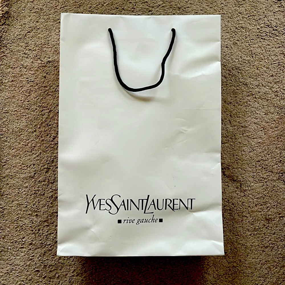 Authentic Yves Saint Laurent shopping bag
